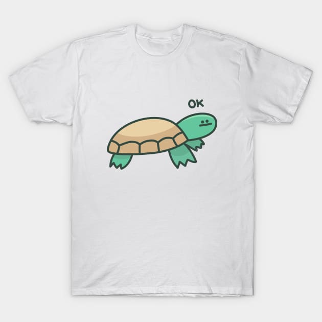 Ok Turtle T-Shirt by pwbstudios